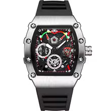Men watch Waterproof Night Light Calendar Wine Bucket Silicone Strap Quartz Watch Men's watches