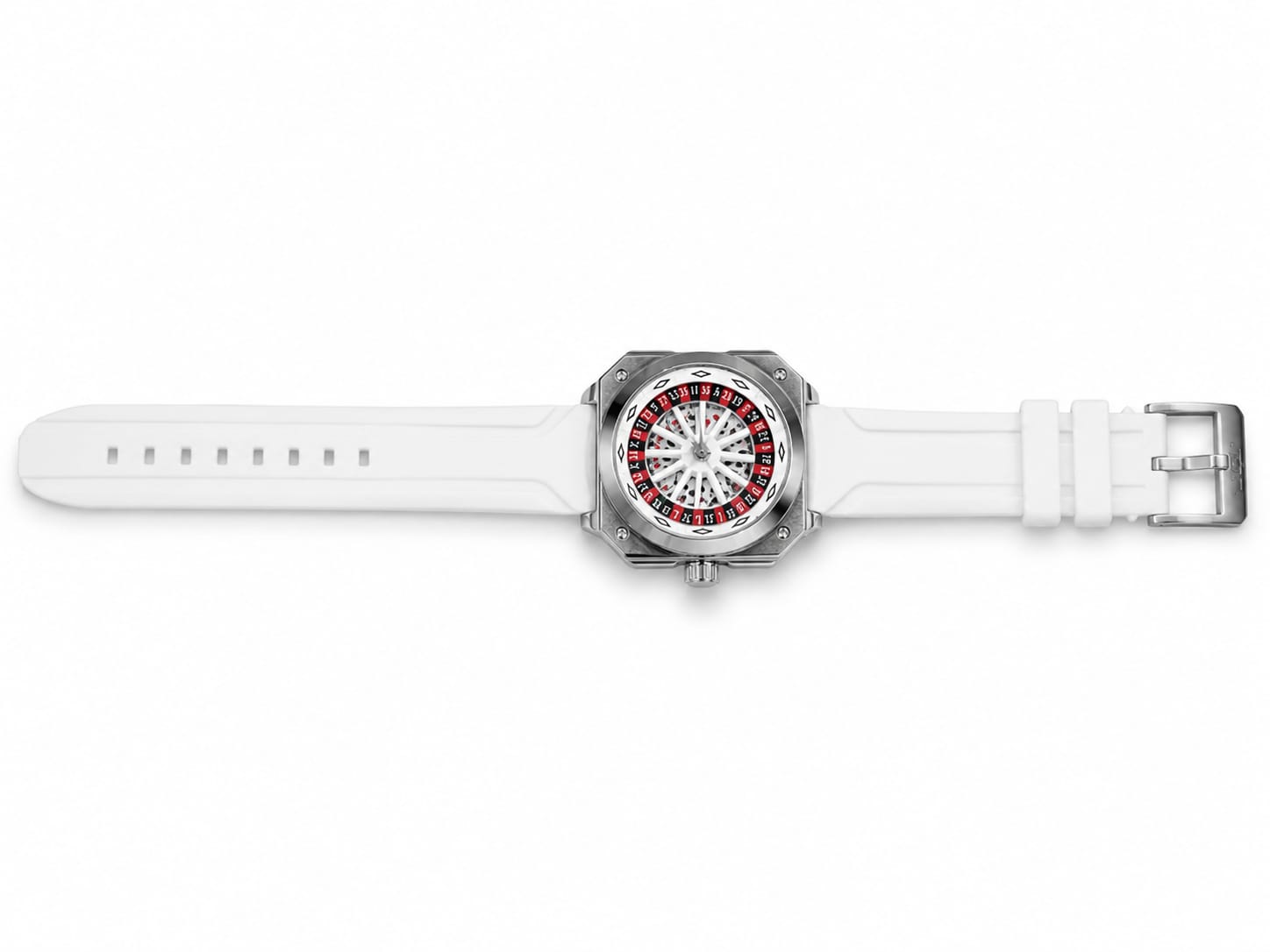 Rotating Dial Casino Style Silicon Watch