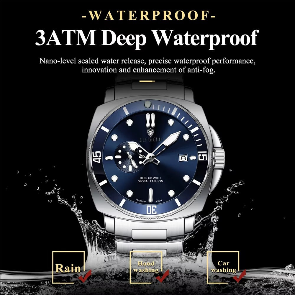 Red Watch Man Unique Digital Small Dial Fashion Quartz Wristwatches Mens Automatic Watches Men