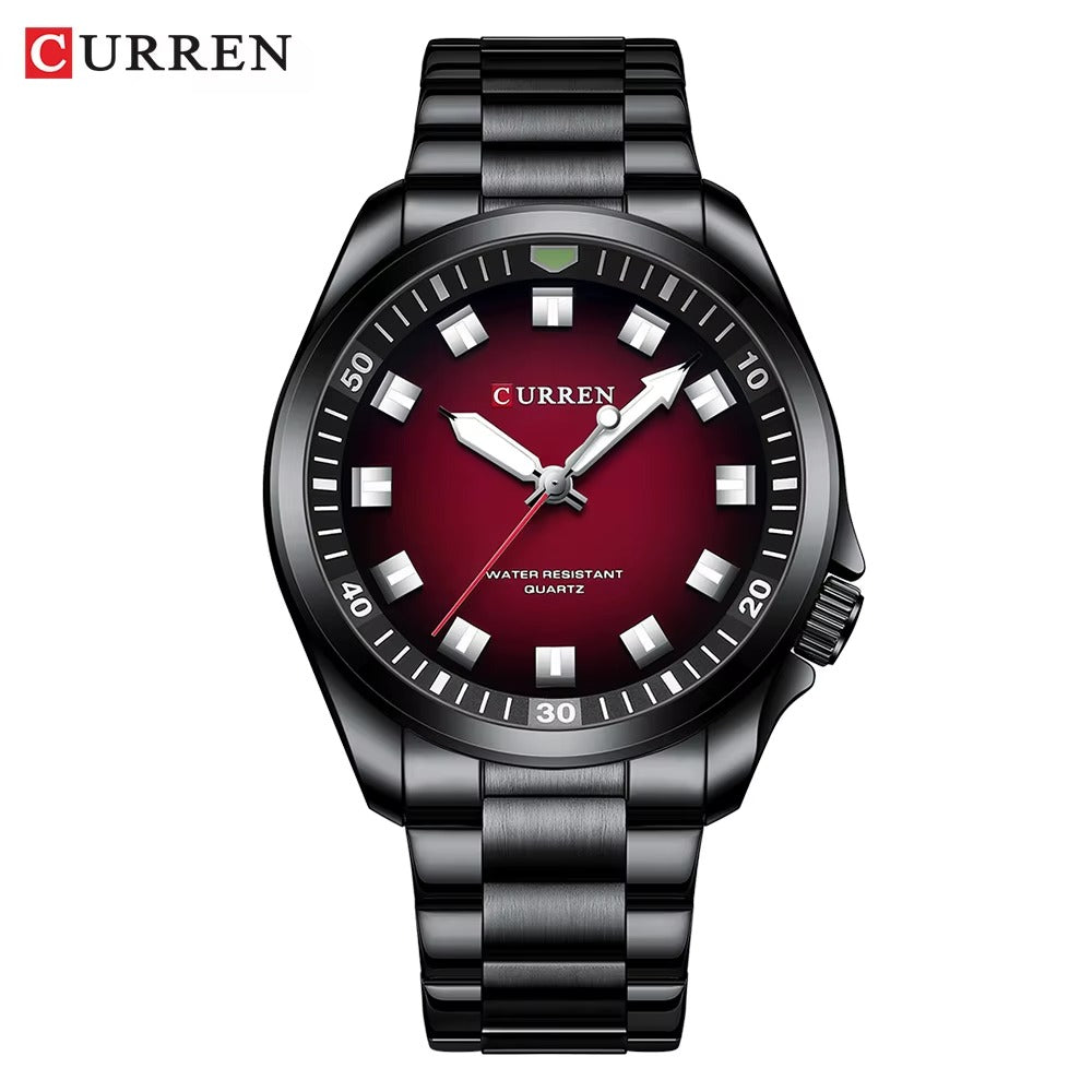 CURREN Fashion Men Watch Top Brand Luxury Waterproof Sport Mens Watches Stainless steel Automatic Date Military Wristwatch