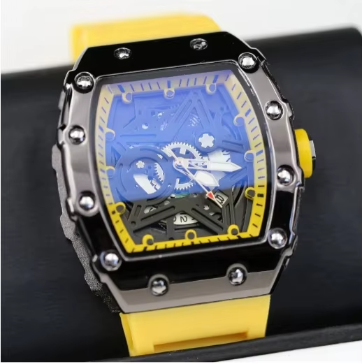 Men Watches Light Luxury Brand Domineering Beauty Trend Pentagram Luminous Wine Barrel Shaped Male Fashion Quartz Clock Watch