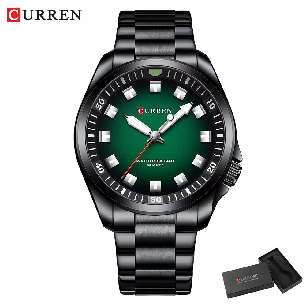 CURREN Fashion Men Watch Top Brand Luxury Waterproof Sport Mens Watches Stainless steel Automatic Date Military Wristwatch